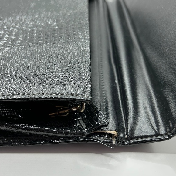 Vintage 80s Faux Croc Embossed Purse - Picture 7 of 10